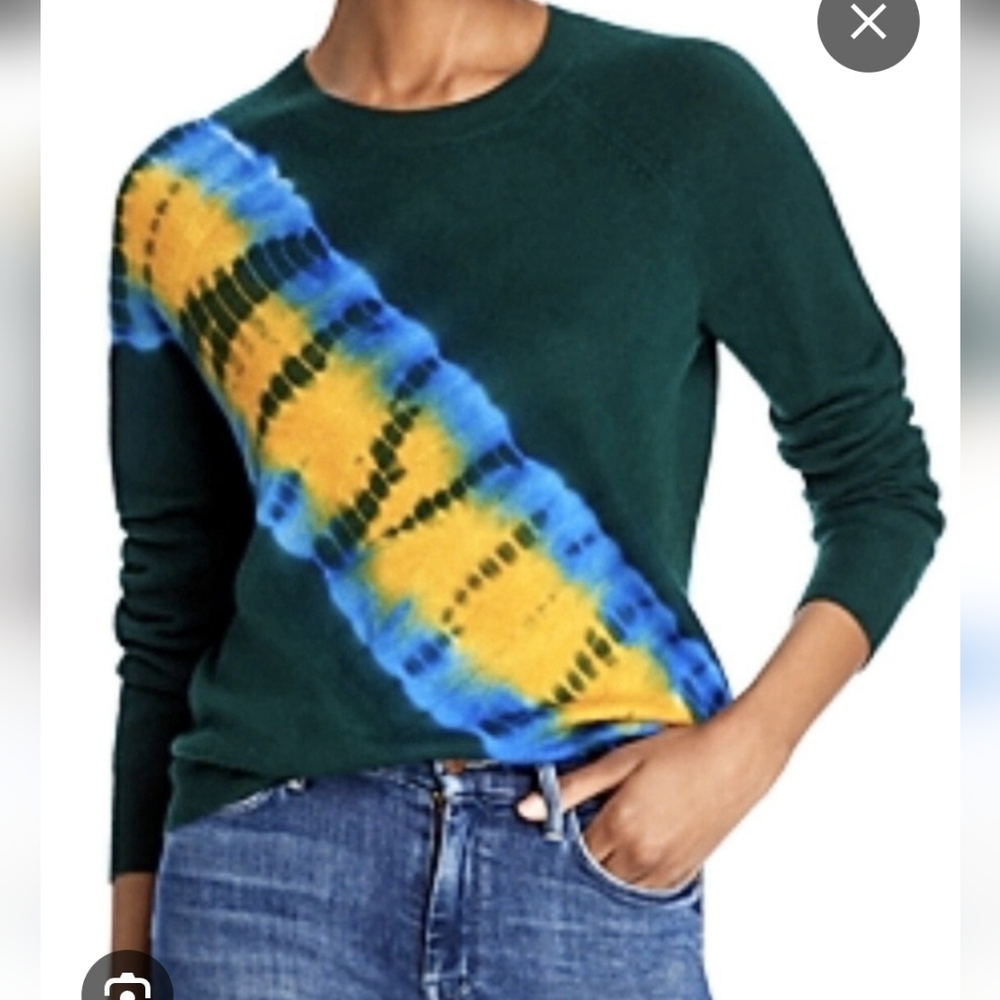 Aqua Cashmere Forest Green Sweater